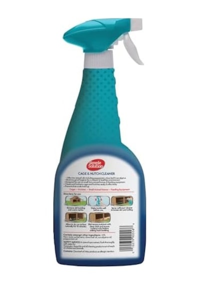 Simple Solution Cage & Hutch Cleaner Evcil Hayvan Kulübesi Ve Kafesi Temizleyici Koku Ve Leke Giderici Ahşap Metal Ve Plastik Yüzeyler İçin 500 Ml 0