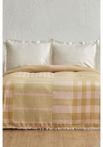 Karaca Home Striped %100 Pamuk Çift Kişilik Müslin Pike Yavruağzı 200.22.11.0295