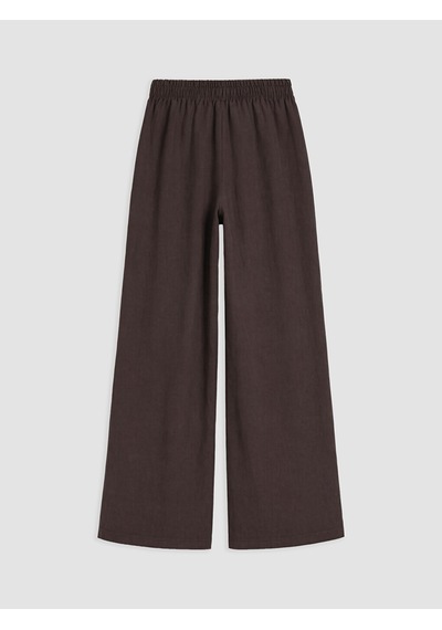 Lcw Modest Kahverengi Beli Lastikli Havuç Kesim Pileli Kadın Pantolon