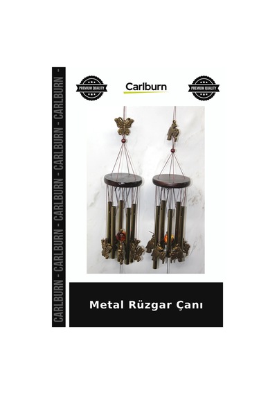 Metal Rüzgar Çanı Teras Dekoru Tarz Süs Askılı Aksesuar