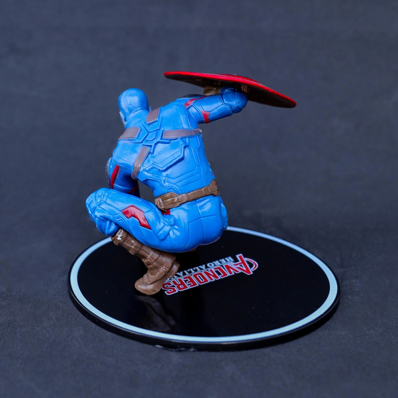 Marvel Avengers Yenilmezler Captain America Özel Stantlı Oyuncak Figür Karakter Masaüstü Biblo Seti Marvel - Avengers