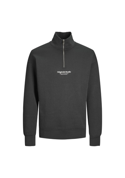 Jack & Jones Kazak Metin Kazak Mit Halbem Reißverschluss Asphalt
