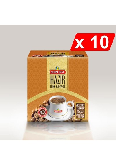 Altıncezve Hazır Türk Kahvesi Orta Şekerli 10'lu 20 x 9 G