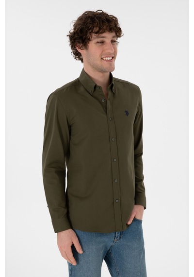U.s. Polo Assn. Erkek Koyu Haki Gömlek Basic 50306338-vr111 Koyu Haki U.s. Polo Assn. Erkek Koyu Haki Gömlek Basic 50306338-vr111 Koyu Haki