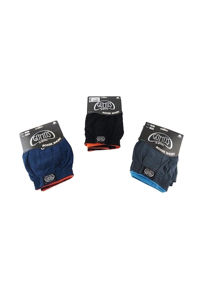 3 Lü Paket Gümüş Erkek Penye Boxer Düz Renk Pamuklu Erkek Boxer