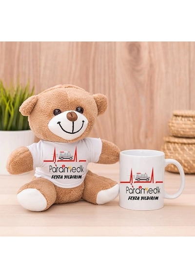 Paramedik Hediye Peluş Ayıcık Ve Kupa Bardak