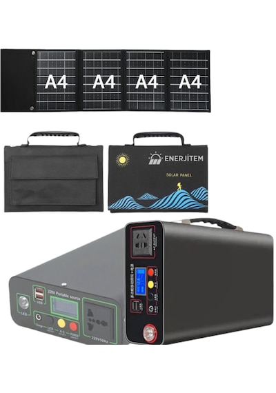 Enerjitem 30w Güneşten Şarj+300w Sessiz Güç Kaynağı100.000mah