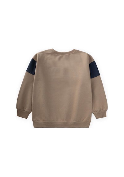 Cigit Garni Detaylı Sweatshirt 2-10 Yaş S Vizon S Vizon