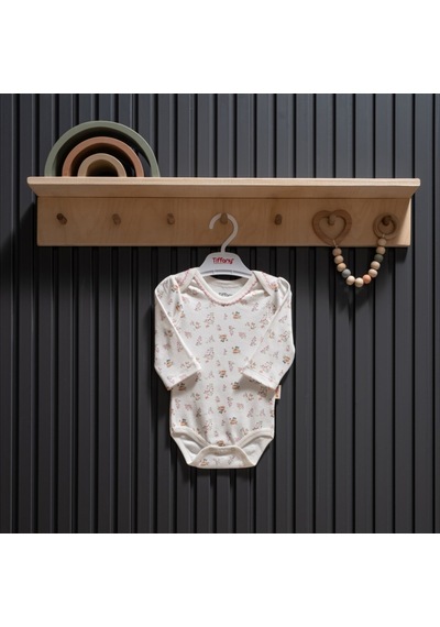 Tiffany Baby & Kids Tiffany Baby Cute Cats Theme Uzun Kol Body 34011 Ekru