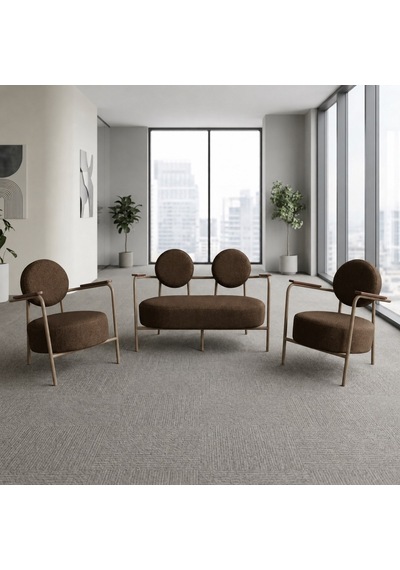 Venüs 2+1+1 Soft Kumaş Ofis & Büro İş Yeri Bekleme Koltuğu Takımı Cappuccino Metal İskelet - Kahverengi Venüs 2+1+1 Soft Kumaş Ofis & Büro İş Yeri Bekleme Koltuğu Takımı Cappuccino Metal İskelet - Kahverengi