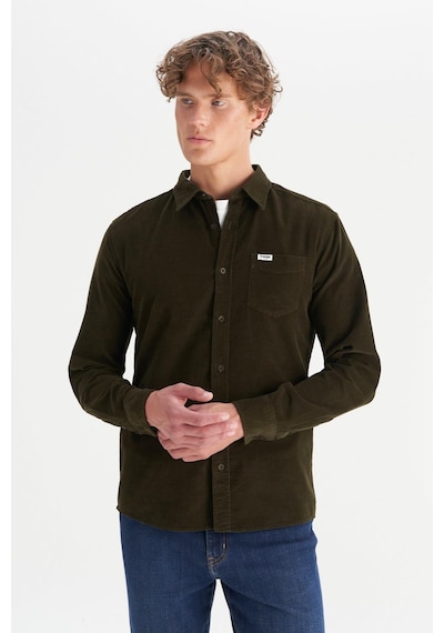 Wrangler Erkek Kadife Gömlek Ivy Green Ivy Green