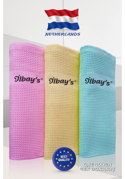 Ilbays 3'lü Araç Otomobil Mikrofiber Kurulama Bezi