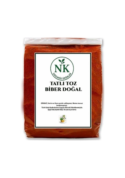 Tatlı Toz Biber Doğal 500gr