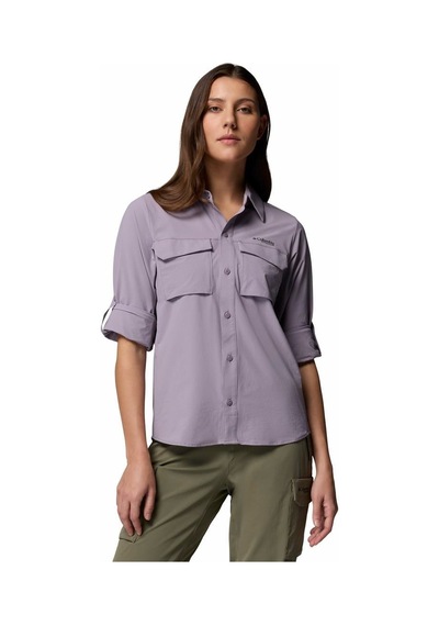 Columbia Silver Ridge Elite Woven Kadın Uzun Kollu Gömlek-9322 Mor