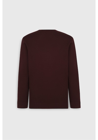 AC&Co / Altınyıldız Classics Erkek Bordo Pamuklu Standart Fit Normal Kesim Bisiklet Yaka Petek Dokulu Triko Kazak Bordo AC&Co / Altınyıldız Classics Erkek Bordo Pamuklu Standart Fit Normal Kesim Bisiklet Yaka Petek Dokulu Triko Kazak Bordo