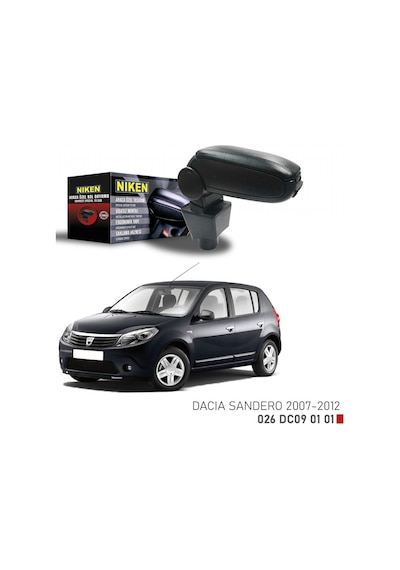 Niken Dacia Sandero 2007-2012 Kol Dayama Siyah