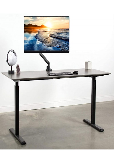 Techly 17-32 Inç Monitörler Için Gazlı Yaylı Tekli Monitör Kolu Masa Üstü