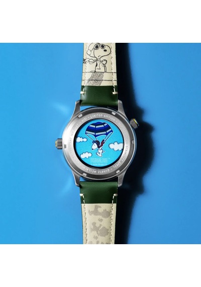 Avı-8 Hawker Hurricane Av-4151-05 Mckellar Dual Time Peanuts Snoopy Flying Ace Limited Edition Erkek Gri