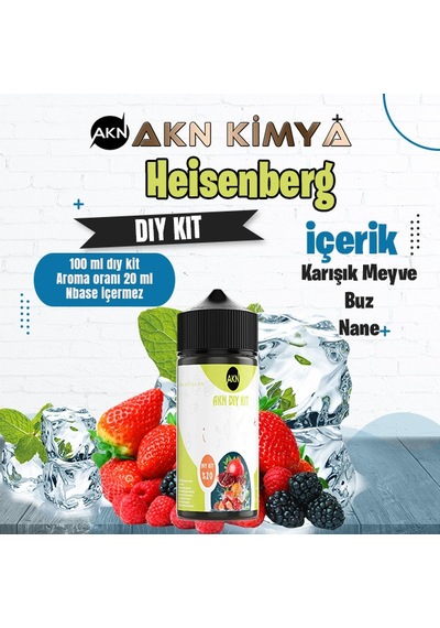Heisenberg Dıy Kit Karışık Meyve Buz Nane Gıda Aroması %20 Oranda Aroma İçerir Hazır Değildir 100 Ml