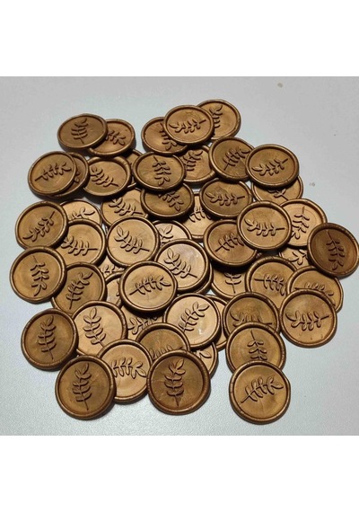 Hazır Mühür Mum Mührü 50 Adet Bakır Karışık