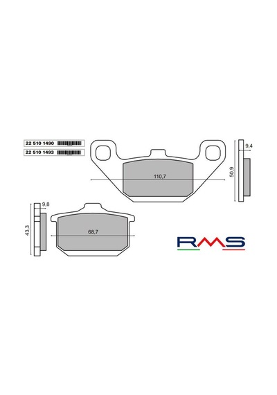 Rms 1490 Organik Fren Balatası