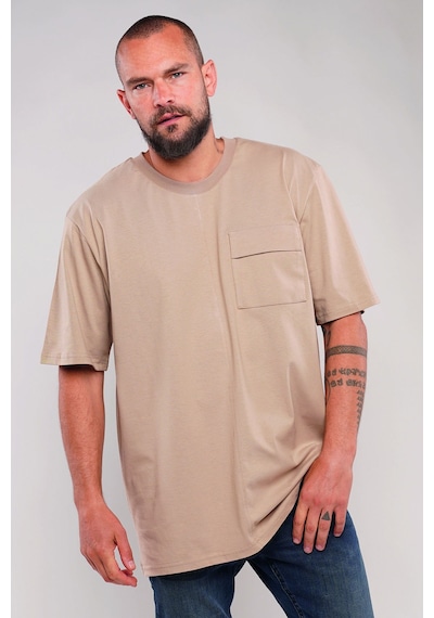 Gabria Katlama Kol Erkek T-shirt Vizon