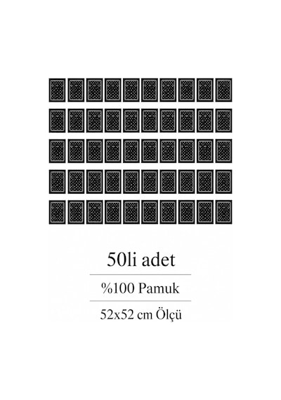 Herşeynota 50'li Siyah Desenli Fular Bandana Seti 52x52 Cm %100 Pamuk Kare Çok Amaçlı Çok Renkli