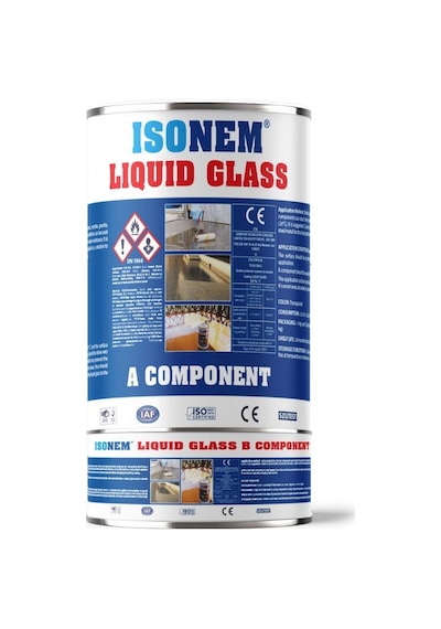 İsonem Liquid Glass Şeffaf Parlak Su İzolasyonu 2 Kg
