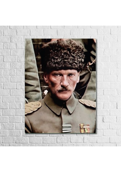 Atatürk Serisi 13,5x18 Cm 5'li Ahşap Tablo Seti