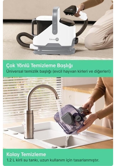 Jjb-737-ıı Koltuk Halı Yıkama Ve Leke Çıkartma Makinesi-beyaz