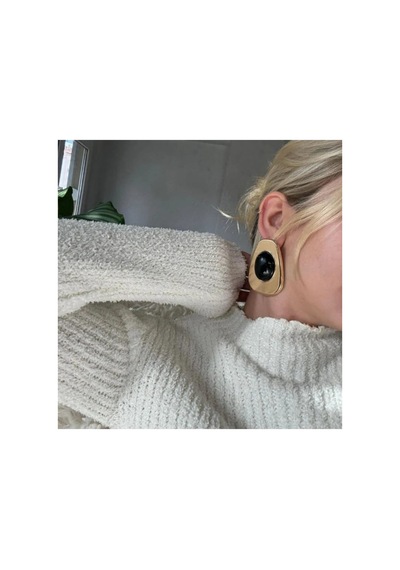 Lunarie Vintage Amorf Geometrik Küpe Vıp 14k Gold Kaplama Altın