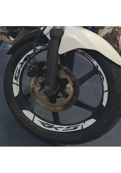 Yeni Özel Motosiklet Jant Şeridi Rks Kalın Sağ-sol/ön-arka