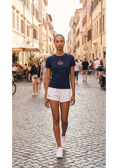Kappa Logo Cindyna Short Kadın Ekru Regular Şort