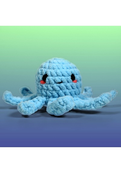 Bakgelal Amigurumi Ahtapot Yapım Kiti Başlangıç Seviyesi Tığ Örgü Seti Dıy Crochet Kit