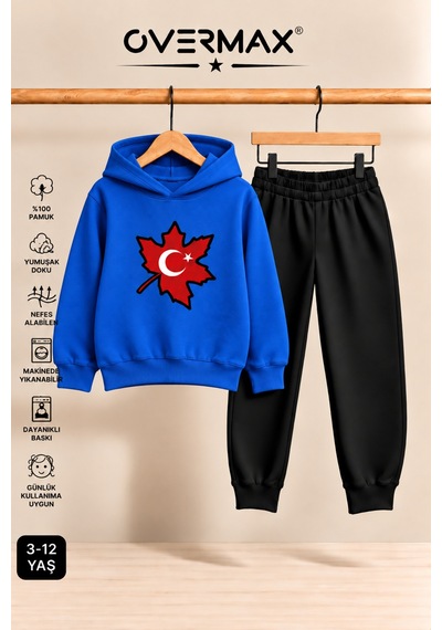 Overmax Türk Bayrağı Baskılı Çocuk Kapüşonlu Sweatshirt Eşofman Takımı- 3-12 Yaş Saks Mavi Üst-siyah Alt - 929479938 Saks Mavi Üst-siyah Alt Overmax Türk Bayrağı Baskılı Çocuk Kapüşonlu Sweatshirt Eşofman Takımı- 3-12 Yaş Saks Mavi Üst-siyah Alt - 929479938 Saks Mavi Üst-siyah Alt