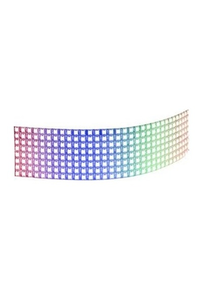 8X32 Esnek Rgb Led Matrix (Neopixel) - Flexible