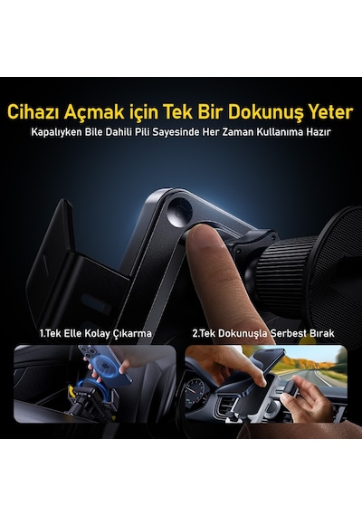 Aohi Superauto 65w Araç İçi Şarjı, 15w Şarj Aleti Handsfree Telefon Tutucu