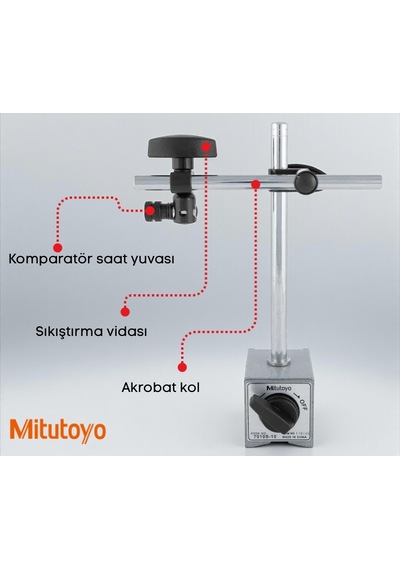Mitutoyo 7010s-10 Komparatör Saatleri İçin Manyetik Stand