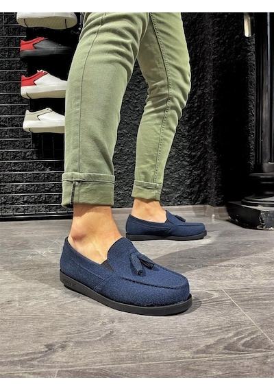 Knack Loafer Erkek Ayakkabı 007 Mavi (539903290) Çok Renkli