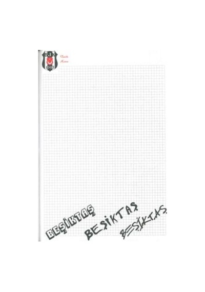 Beşişktaş A4 96 Yp kareli karon Kapak defter 70 gr.