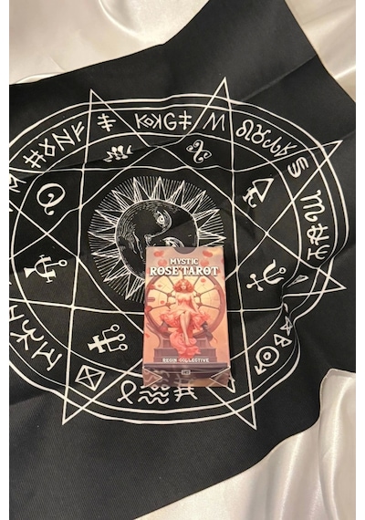 Tarot Orjinal Tarot Kart Mystic Rose Tarot Destesi Ve Kitabı Pembe Örtüsü