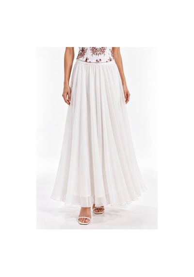 L'aura Corset Sandy Astarlı Multi Şifon Maxi Etek Çok Renkli