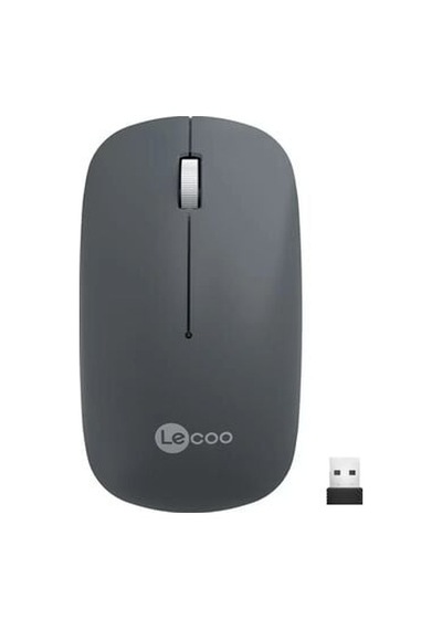 Lenovo Lecoo Ws214 Kablosuz 1200dpı 3 Tuşlu Gri Optik Sessiz Mouse