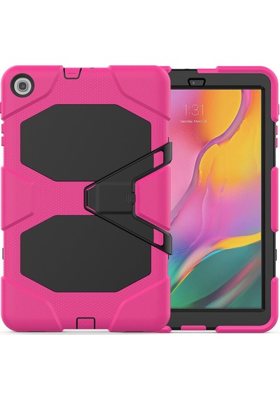 Newface Samsung Uyumlu Galaxy T510 Tab A 10.1 Kılıf Griffin Tablet Kapak - Pembe Diğer
