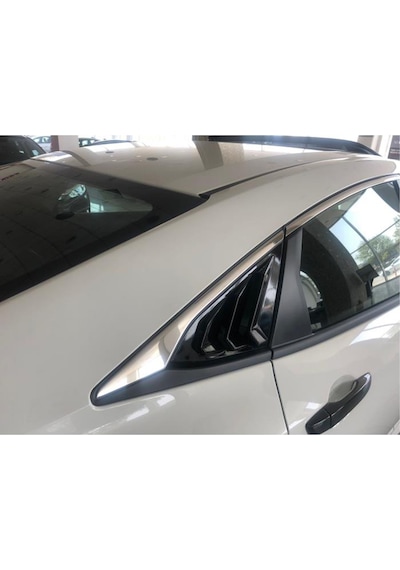 Honda Civic Fc5 Kelebek Cam Kaplama Vizörü Siyah Köşeli Model