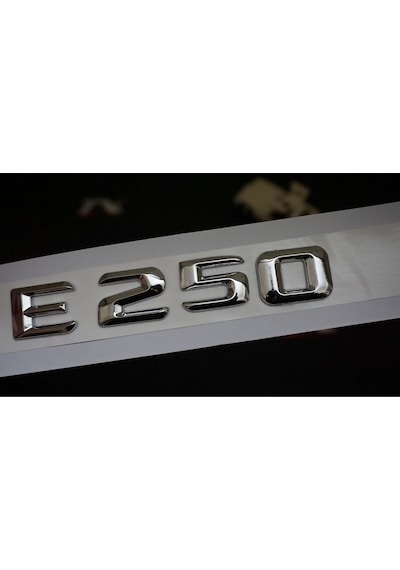 E250 Bagaj Krom Metal 3m 3d Yazı Logo Uyumlu