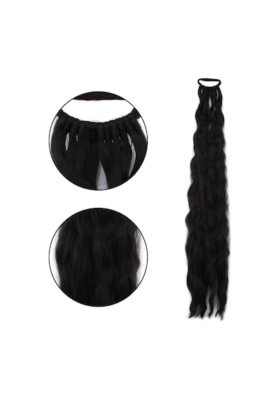Lastik Tokalı At Kuyruğu Kabarık Afro Dalgalı / Kahve Karamel - Elm-01-718172 Çok Renkli