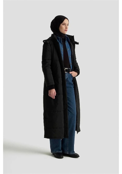 Armine Trend Kadın Kapitone Mont 24kt740 - Trend Model Siyah