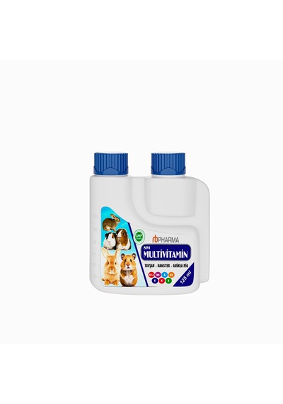 Sıvı Multivitamin Tavşan , Hamster Vb. Kemirgen İçin Parlak Tüy Ve Gelişim 125 Ml