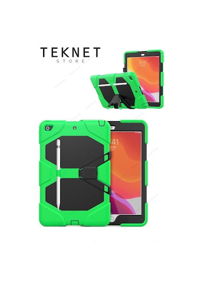 Apple Uyumlu iPad, 5. 6. Nesil 2017 2018 9.7" Inc Kılıfı Defender Tank Zırh Silikon Kılıf Ekran Koruyuculu Apple Uyumlu iPad, 5. 6. Nesil 2017 2018 9.7" Inc Kılıfı Defender Tank Zırh Silikon Kılıf Ekran Koruyuculu